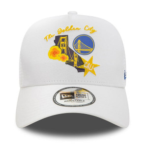 New Era NBA Golden State Warriors Team Logo Trucker Cap 