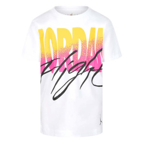 Air Jordan Flight Rise Graphic Kids T-Shirt ''White''