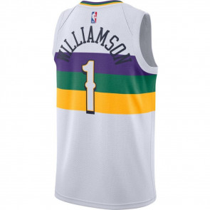 Nike NBA New Orleans Pelicans Zion Williamson City Edition Swingman Jersey ''White''