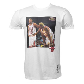 M&N NBA Chicago Bulls Player Photo T-Shirt ''White''