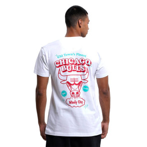 M&N NBA Chicago Bulls Merch Take Out T-Shirt ''White''