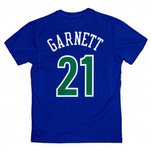 M&N NBA Minnesota Timberwolves Kevin Garnett T-Shirt ''Blue''
