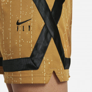 Nike Dri-FIT Swoosh Fly Crossover WMNS Shorts ''Chutney/Saturn Gold''