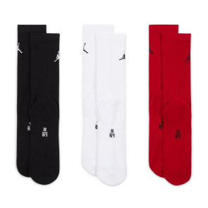Air Jordan Everyday Crew Socks 3-Pack ''Black/White/Red''