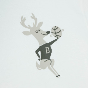 M&N NBA Milwaukee Bucks Cream Hoodie ''Off White''