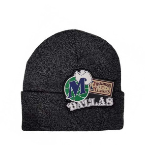 M&N NBA Dallas Mavericks XL Patch Knit Hat ''Black''