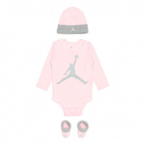 Air Jordan Jumpman Logo Baby Set ''Pink/Grey''