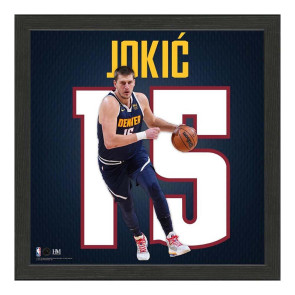 NBA Players Nikola Jokić Denver Nuggets Impact Jersey Frame