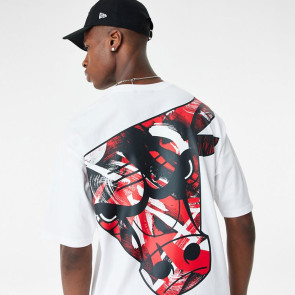 New Era NBA Chicago Bulls Team Logo T-Shirt ''White''