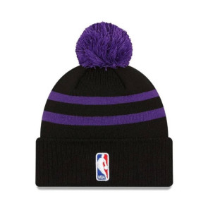 New Era NBA Los Angeles Lakers City Edition Bobble Beanie Hat ''Black''