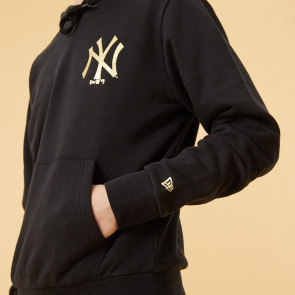 New Era New York Yankees Metallic Logo Hoodie ''Black''