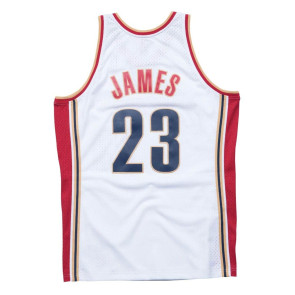 M&N NBA Cleveland Cavaliers Lebron James 2003-04 Swingman Jersey ''White''
