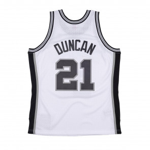 M&N Swingman San Antonio Spurs 1998-99 Tim Duncan Jersey ''White''