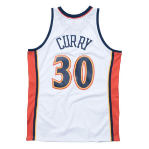 M&N NBA GSW Stephen Curry Home 2009-10 Swingman Jersey ''White''