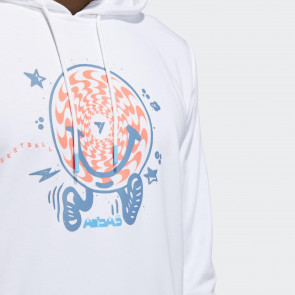adidas Trae Young Inspired Graphic Hoodie ''White''