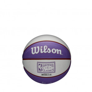 Wilson NBA Utah Jazz Team Retro Mini Basketball ''Purple/White'' (3)