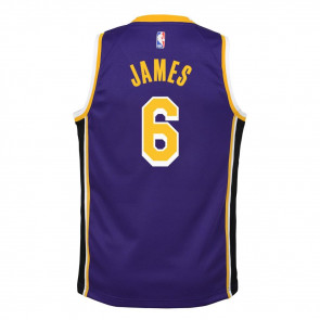 Air Jordan NBA Los Angeles Lakers Lebron James Statement Edition Kids Jersey ''Purple''