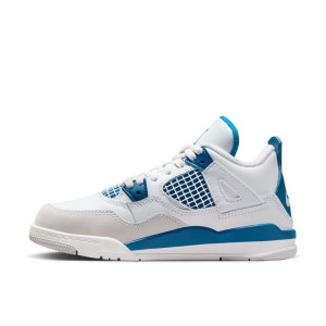 Air Jordan 4 Retro Kids Shoes ''Military Blue'' (PS)