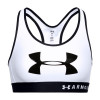 UA Mid Keyhole Graphic Sports Bra ''White''