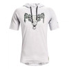 UA Project Rock Charged Short Sleeve Hoodie ''Halo Grey''
