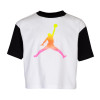 Air Jordan Jumpman Air Rise Boxy Kids T-shirt ''White/Black''