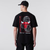 New Era NBA Chicago Bulls Basketball Graphic T-Shirt ''Black''