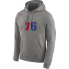 Nike NBA Philadelphia 76ers Logo Hoodie ''Grey Heather''