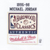 M&N Authentic Chicago Bulls 1995-96 Michael Jordan Home Jersey ''White''