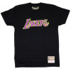 M&N NBA Los Angeles Lakers Neon Logo T-Shirt ''Black''