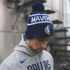 New Era NBA Dallas Mavericks Bobble Knit Cuff Hat ''Blue''