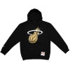 M&N NBA Miami Heat Gold Logo Hoodie ''Black''