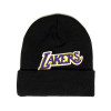 M&N NBA LA Lakers Chenille Logo Cuff Knit Hat ''Black''